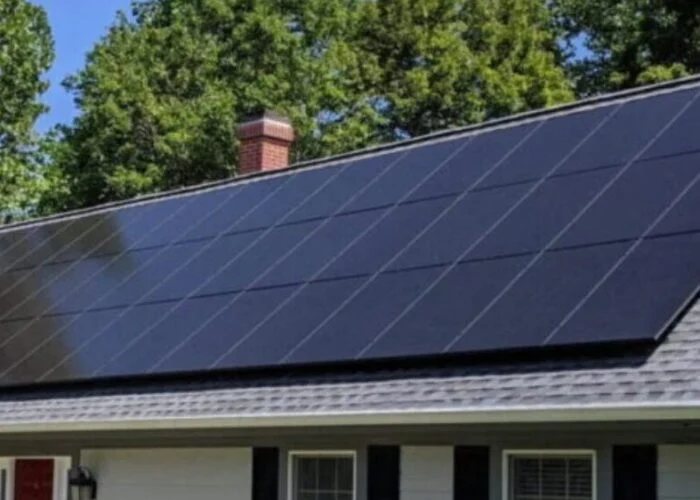 A residential solar project in Virginia.